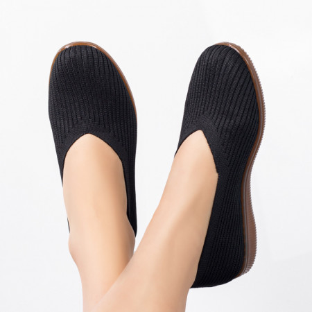 REDUCERI INCALTAMINTE, Espadrile dama din material textil negre ZEF07959, zeforia.ro