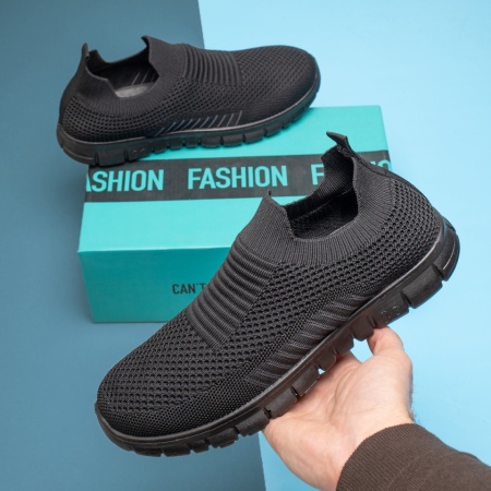 Adidasi barbati, Espadrile sport barbati negru cu gri MOD13237, modlet.ro
