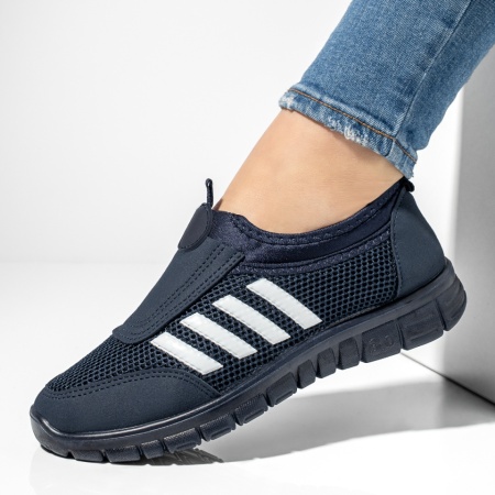 Espadrile sport dama cu talpa groasa albastru inchis MOD13181, 2, modlet.ro