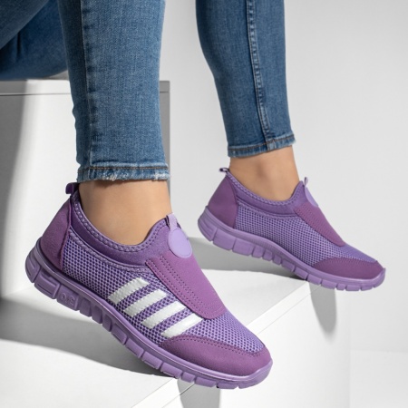 Espadrile sport dama cu talpa groasa mov MOD13181, 4, modlet.ro