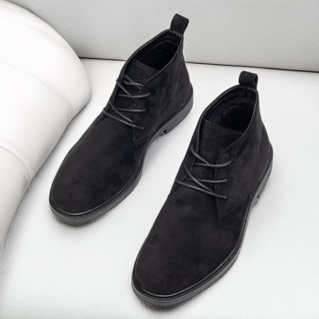 Ghete barbati cu siret negru suede MOD12562, 2, modlet.ro
