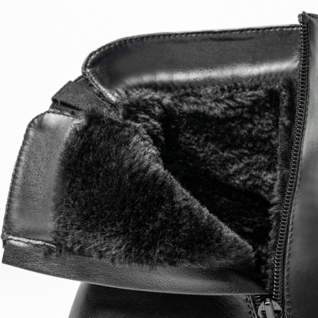 Ghete dama cu platforma negre FLORINA3, 2, modlet.ro