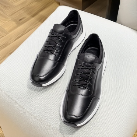 Pantofi barbati, Pantofi casual barbati, din piele naturala, negri MOD13299, modlet.ro
