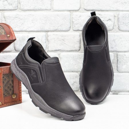 Pantofi casual barbati negri ZEF08439, 3, zeforia.ro