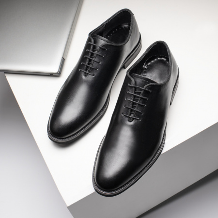 REDUCERI INCALTAMINTE, Pantofi eleganti barbati cu siret negri din Piele naturala MOD11569, modlet.ro