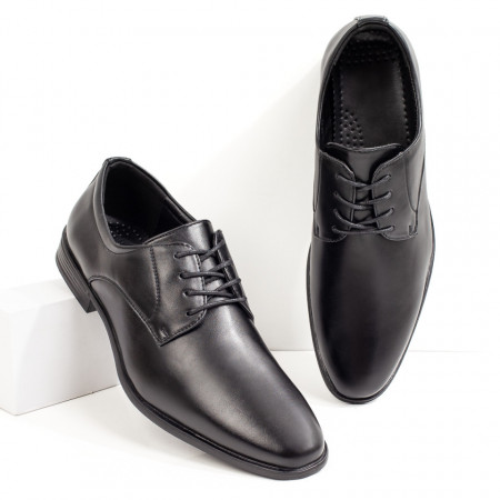 Pantofi barbati, Pantofi eleganti barbati cu siret negri ZEF09045 - zeforia.ro