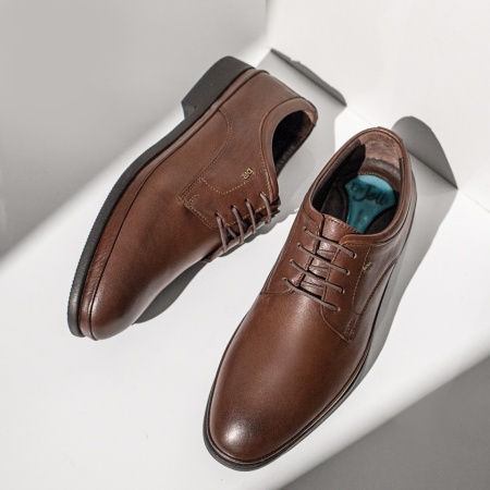 Pantofi maro eleganti barbati din Piele naturala MOD12058, 2, modlet.ro