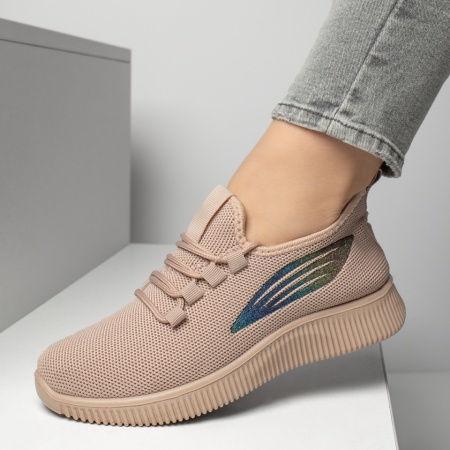 Pantofi sport dama cu siret roz ZEF13186, 4, zeforia.ro