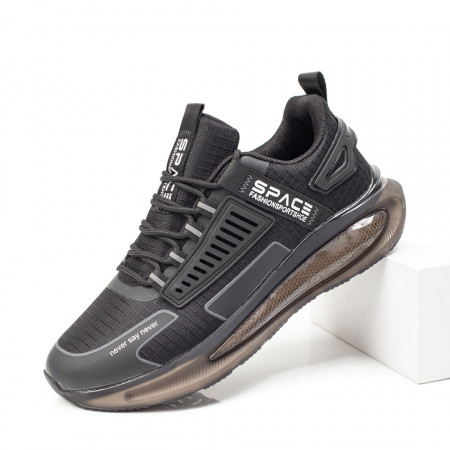 Adidasi barbati, Pantofi sport negri cu alb barbati MOD10016, modlet.ro
