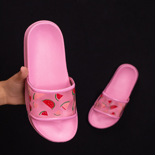 Papuci dama roz de plaja MDL05124