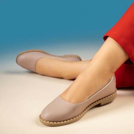 Balerini dama bej inchis MOD03589