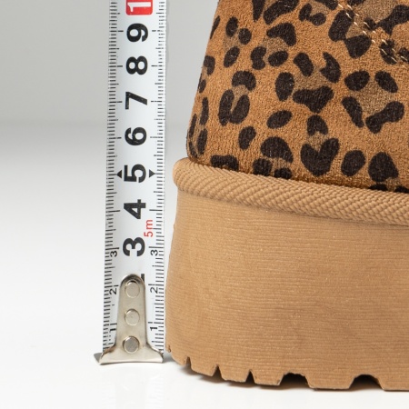 Cizme dama cu talpa groasa si imprimeu tip oog maro suede MOD12267, 4, modlet.ro