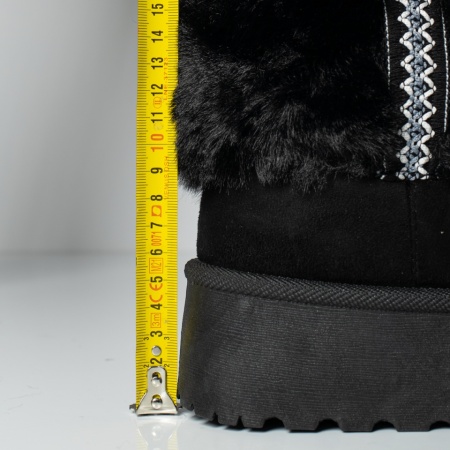 Cizme dama cu talpa groasa tip UG negru suede MOD12836, 3, modlet.ro