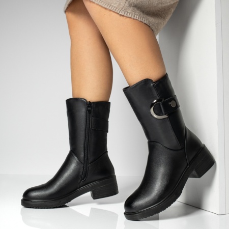 Cizme lungi dama cu toc mic negre MOD14080, 3, modlet.ro