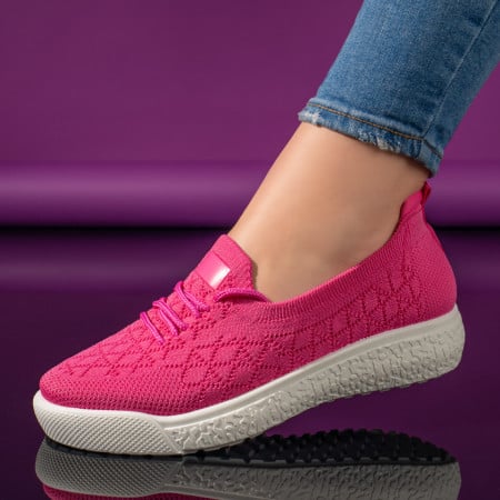 Pantofi dama, Espadrile dama cu siret roz inchis MOD11172, modlet.ro