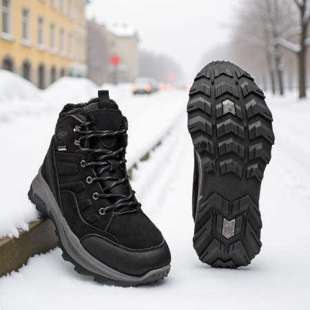 Ghete barbati, Ghete barbati cu siret negre MOD14110, modlet.ro