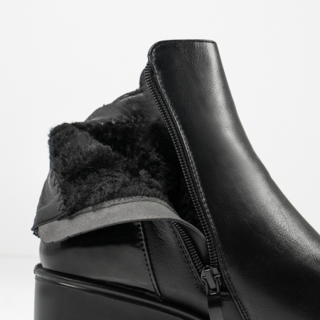 Ghete dama cu platforma negre MOD14131, 3, modlet.ro