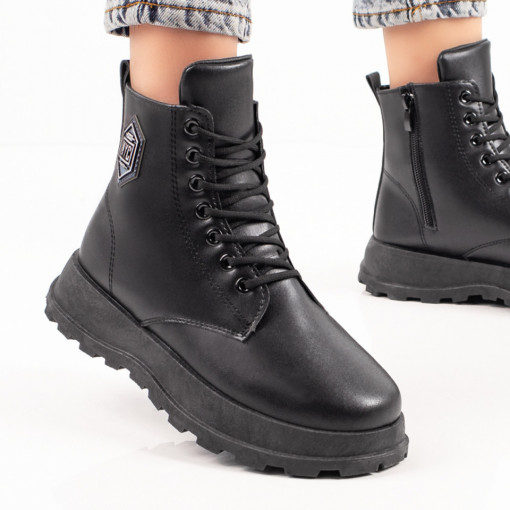 Ghete dama negri cu siret si fermoar MOD06932