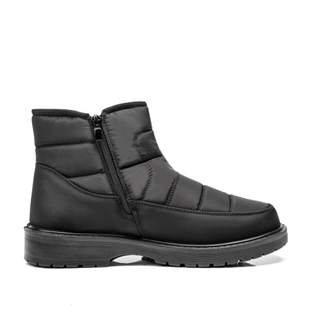 Ghete negre cu fermoar din fas MOD14163, 3, modlet.ro