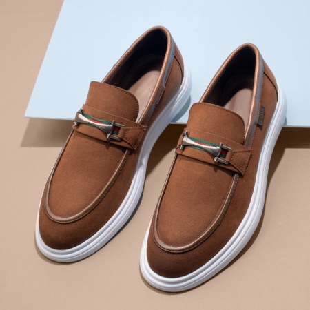 Mocasini barbati maro cu talpa alba MOD11684, 3, modlet.ro