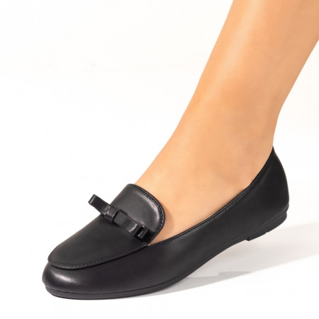 Balerini si Mocasini Dama, Mocasini dama cu talpa joasa negri MOD10152, modlet.ro