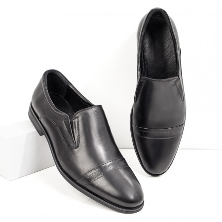 Pantofi barbati, Pantofi barbati eleganti cu insertie de material elastic din Piele naturala ZEF08766 - zeforia.ro