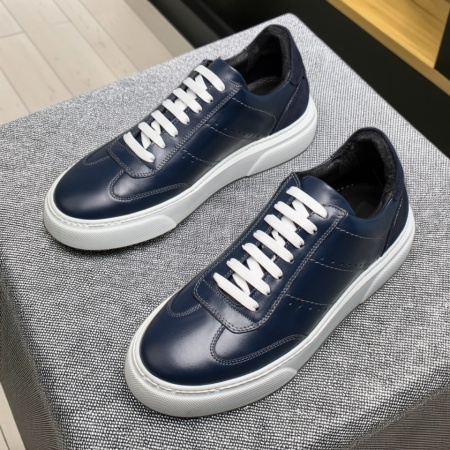 Pantofi barbati, Pantofi casual barbati cu siret albastri din Piele naturala MOD13749, modlet.ro