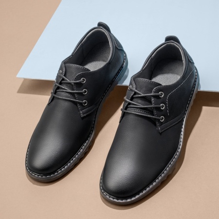 produse sf(NU ACTIVATI), Pantofi casual barbati cu siret negri MOD01591I, modlet.ro