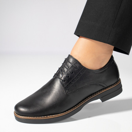 Pantofi casual dama negri din Piele naturala MOD10892, 1, modlet.ro