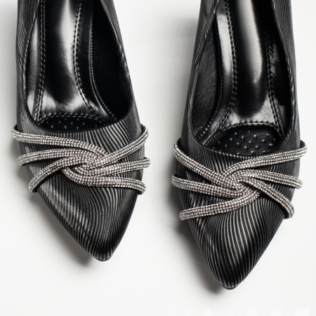 Pantofi cu toc gros dama negri MOD11735, 2, modlet.ro