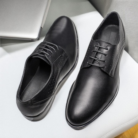 REDUCERI INCALTAMINTE, Pantofi eleganti barbati din Piele naturala negri MOD11902, modlet.ro