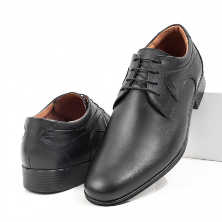 Pantofi eleganti barbati negri din Piele naturala MDL03547