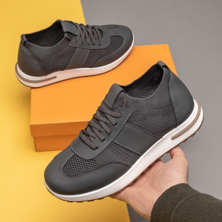 Pantofi sport barbati din material textil verde inchis MOD14207, 2, modlet.ro