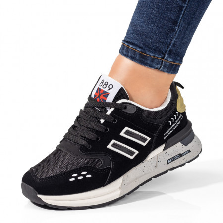 Adidasi dama, Pantofi sport dama negri MOD09813, modlet.ro