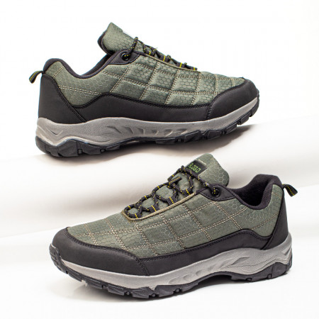 Plateste Jumatate!, Pantofi sport khaki barbati MOD10029, modlet.ro