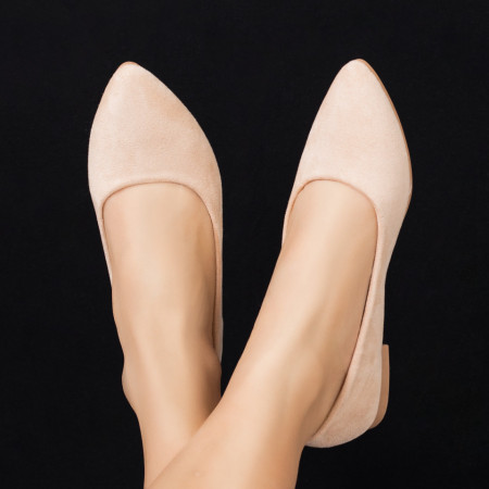 Balerini dama bej suede MOD08282