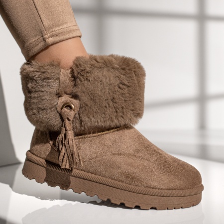Cizme dama khaki tip UG MOD12551, 1, modlet.ro
