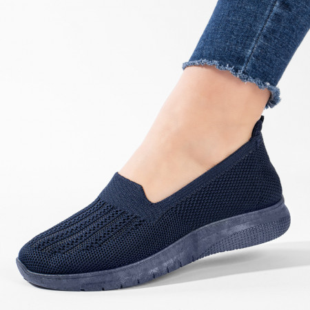 Espadrile sport dama, Espadrile dama din material textil albastre ZEF11221, zeforia.ro