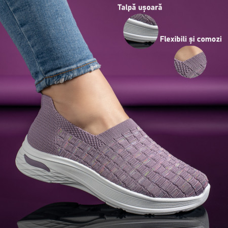 Espadrile dama mov EMA10, 3, modlet.ro