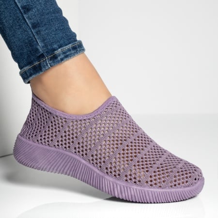 Espadrile sport dama cu perforatii mov ZEF13061, 4, zeforia.ro