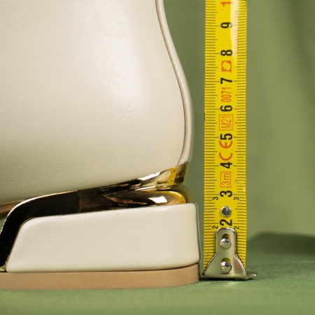 Ghete dama cu toc gros si insertie de material elastic bej MOD07099, 4, modlet.ro