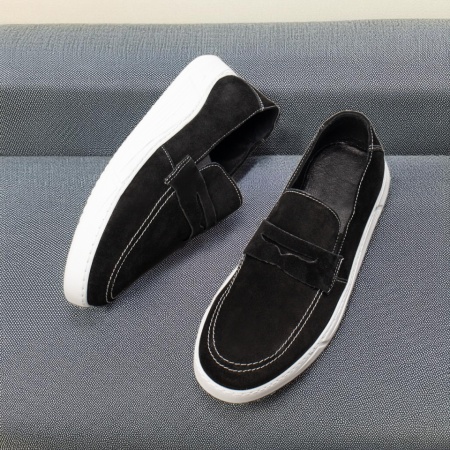 Mocasini barbati negri suede din Piele Naturala MOD03587, 2, modlet.ro