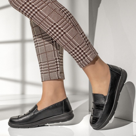 Mocasini dama negri MOD13271, 4, modlet.ro