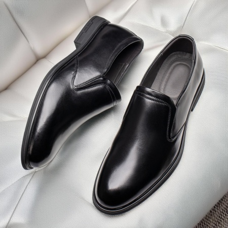 REDUCERI INCALTAMINTE, Pantofi barbati eleganti negri din Piele naturala MOD12202, modlet.ro