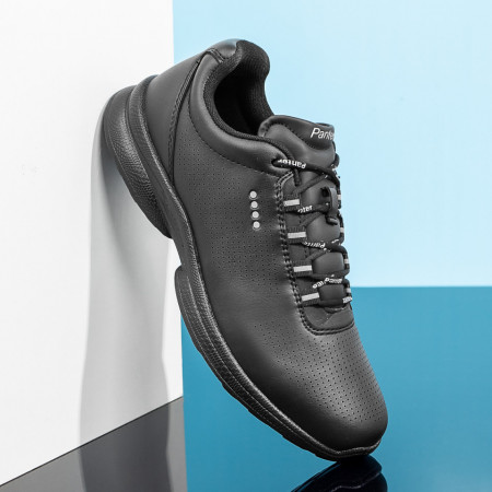 Plateste Jumatate!, Pantofi barbati sport negri cu gri MOD10446, modlet.ro