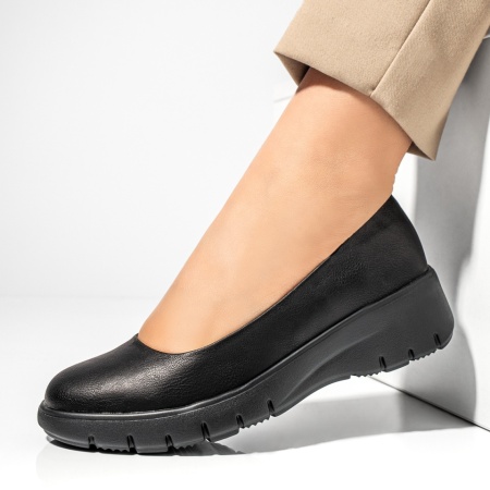 Pantofi casual dama cu platforma negri ANA77, 2, modlet.ro