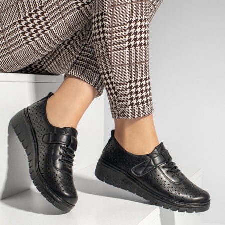 Pantofi casual dama cu scai negri MOD13353, 1, modlet.ro
