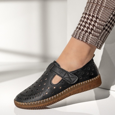 Pantofi casual dama negri cu scai MOD13268, 4, modlet.ro