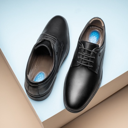 Pantofi barbati, Pantofi eleganti barbati cu siret negri din Piele naturala MOD13435, modlet.ro