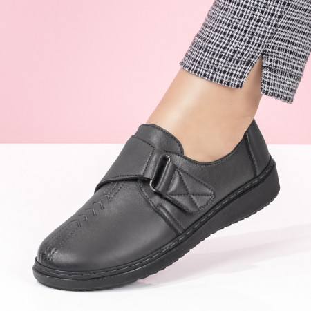 Pantofi gri dama casual cu scai MOD02960